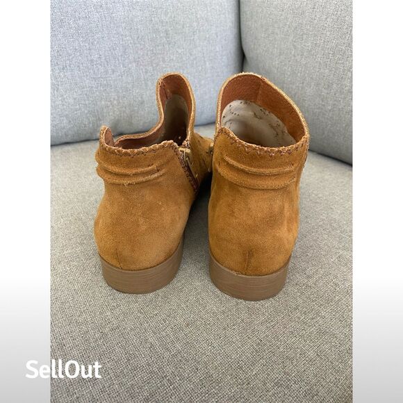 Coolway Women's Jasper Brown Suede Open Toe Booties Size 10 Casual - Picture 4 of 7